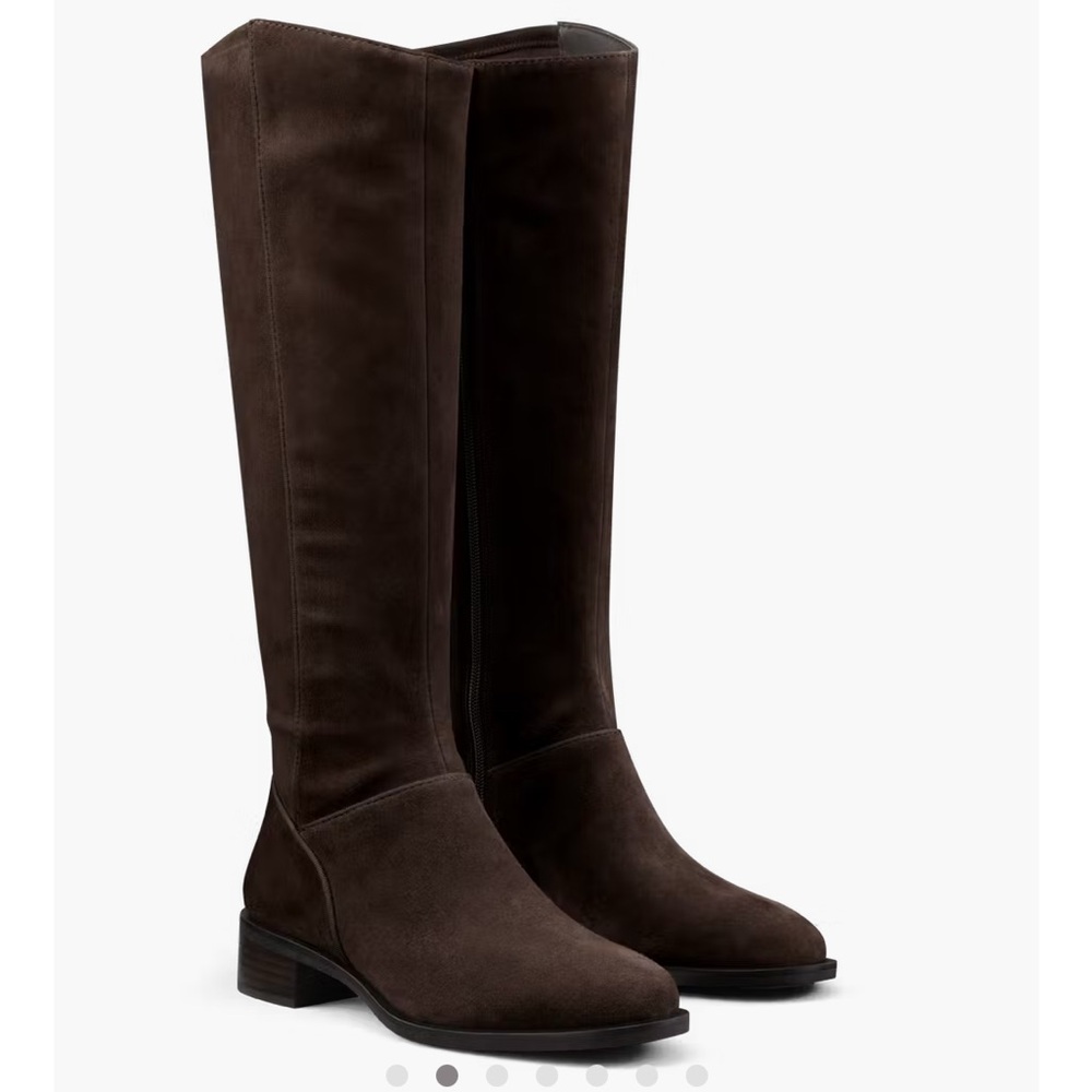 Birdies Brown Over the Knee Boots Suede